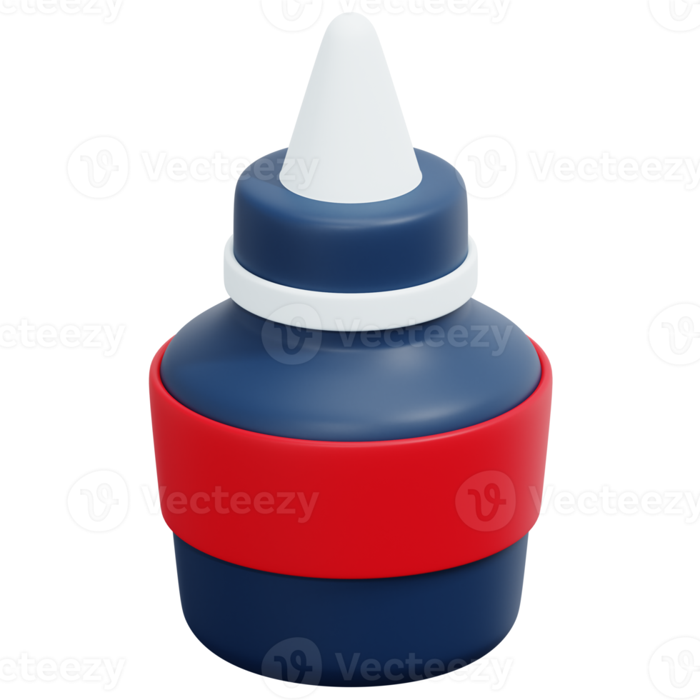 glue 3d render icon illustration png