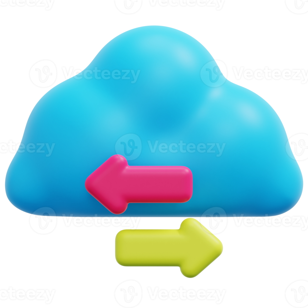 data transfer 3d render icon illustration png