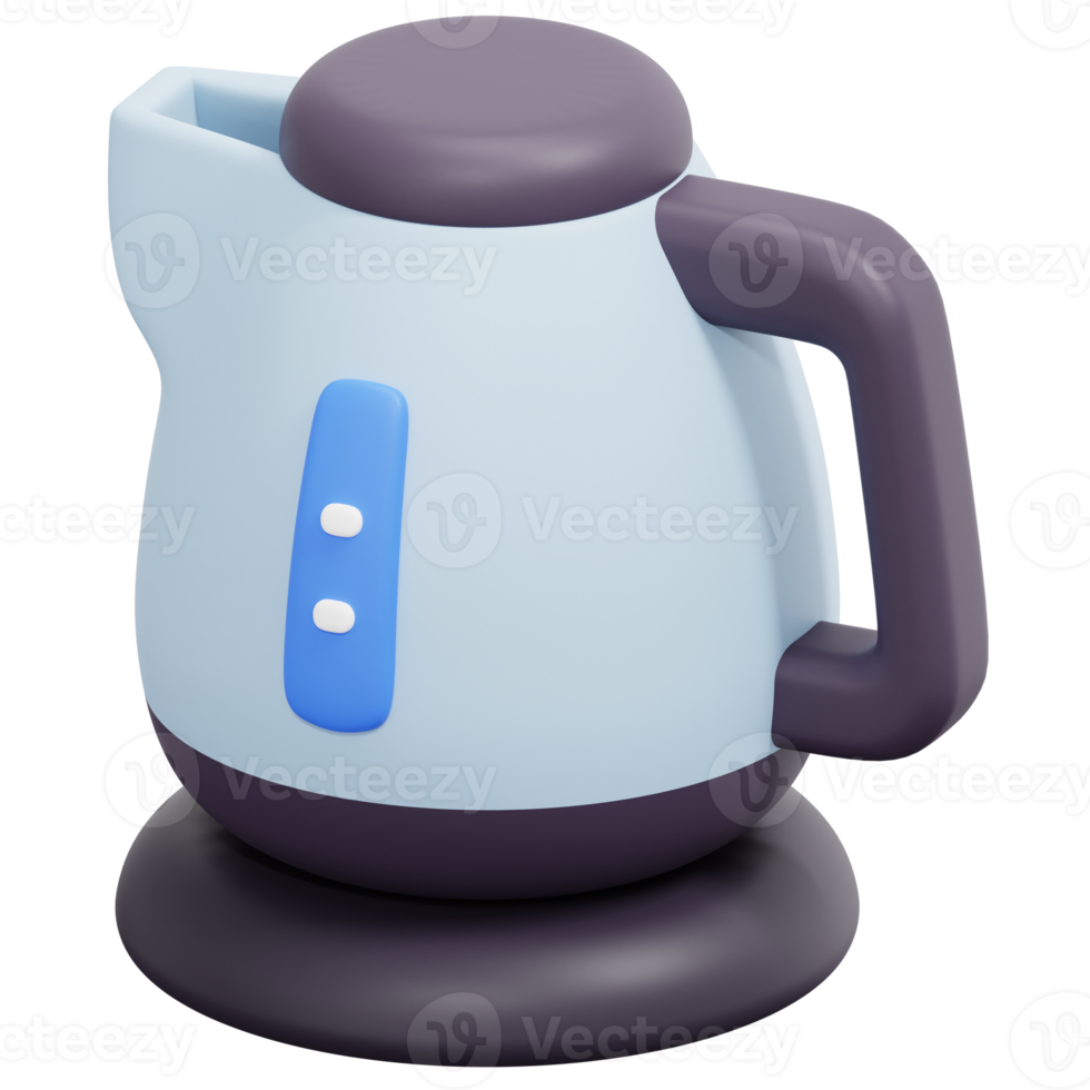 wasserkocher 3d-render-symbol-illustration png