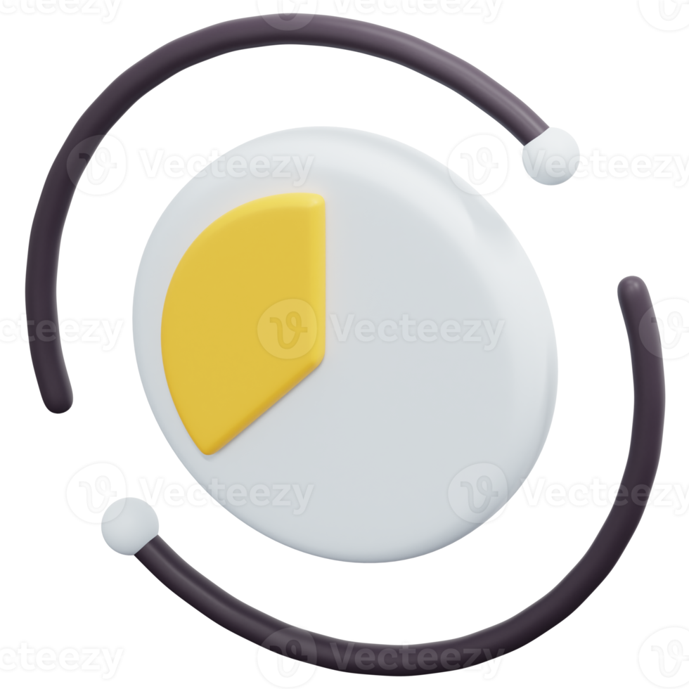 zeit 3d-render-symbol-illustration png