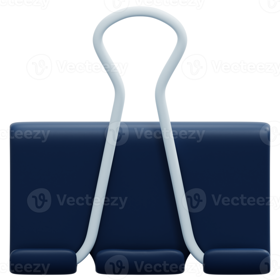 ilustração de ícone de renderização 3d de clipe de papel png