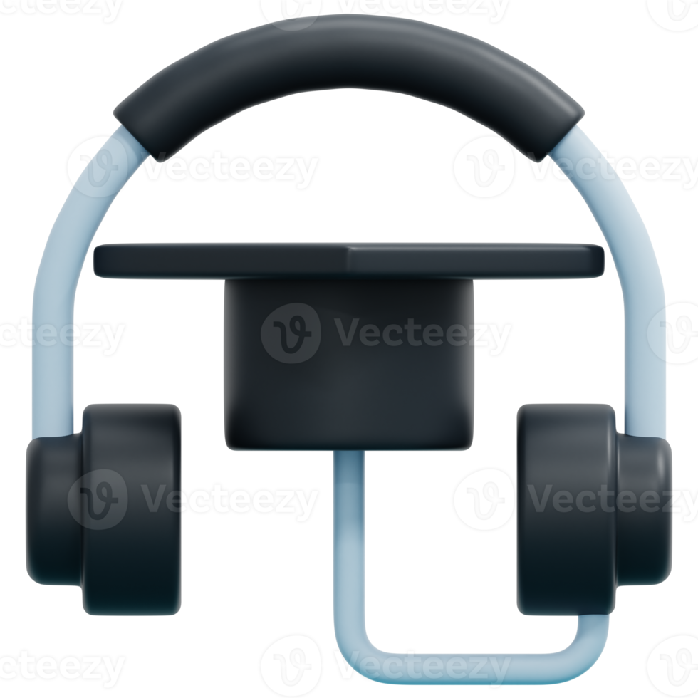 audio-kurs 3d-render-symbol-illustration png