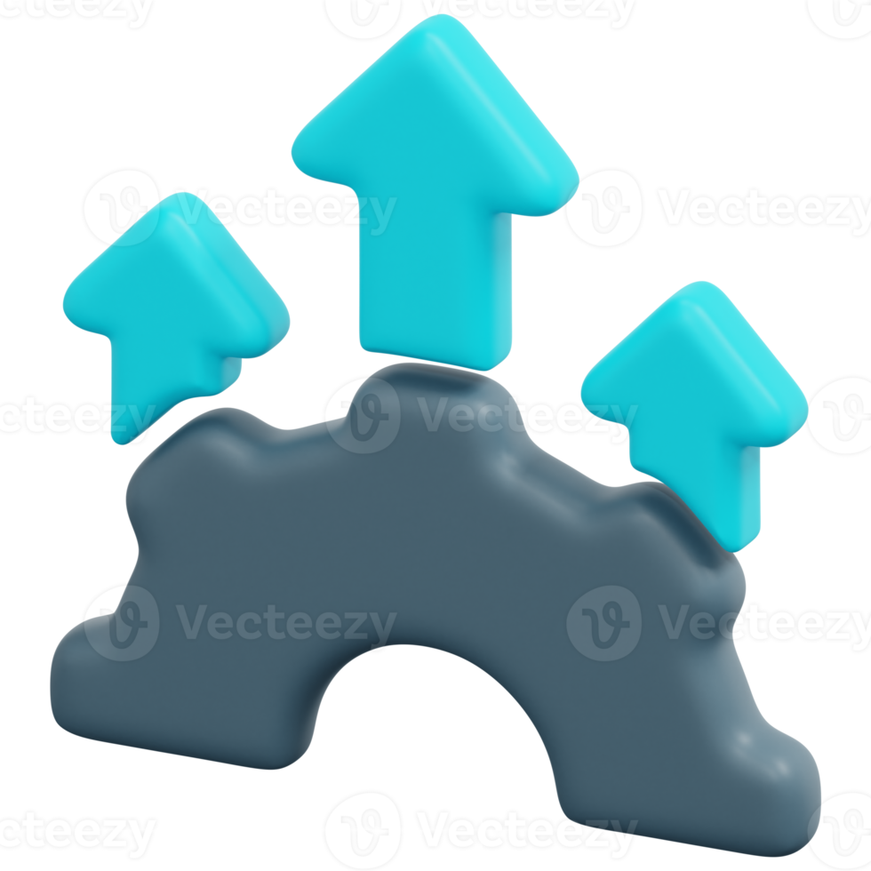 development 3d render icon illustration png