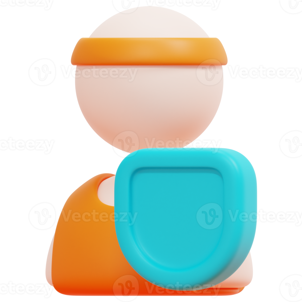 defense 3d render icon illustration png