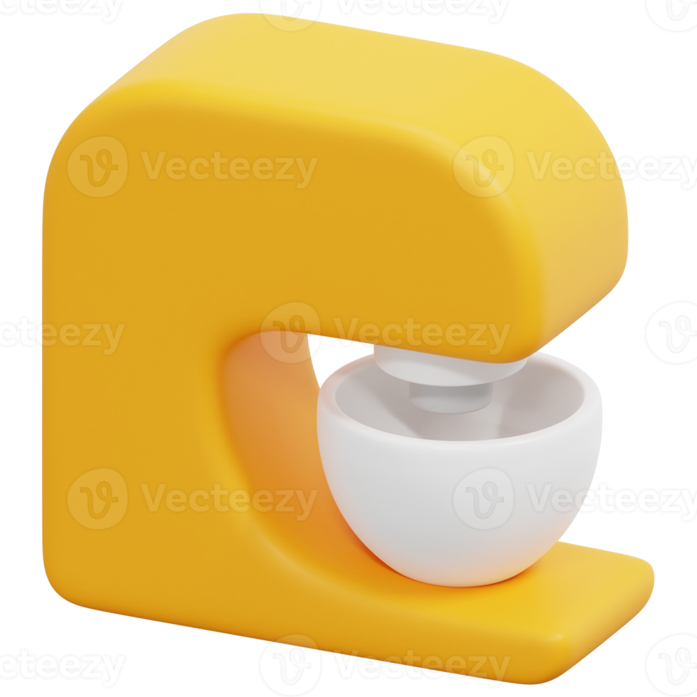 mixer 3d render icon illustration png