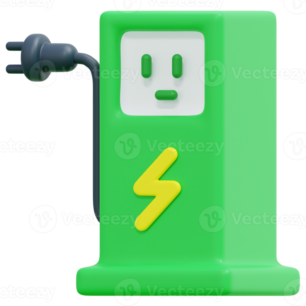 eco fuel 3d render icon illustration png