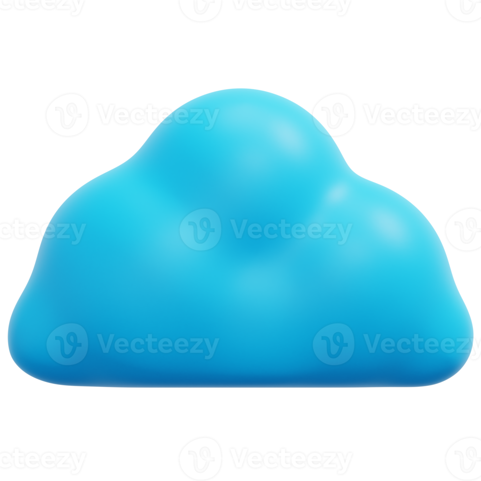 Free cloud 3d render icon illustration 11619660 PNG with Transparent