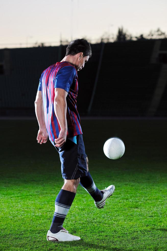 football player in action photo
