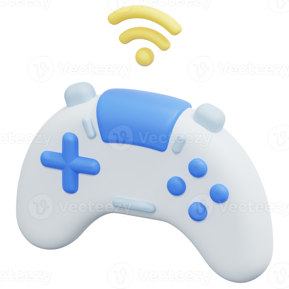 ilustração de ícone de renderização 3d do game pad png