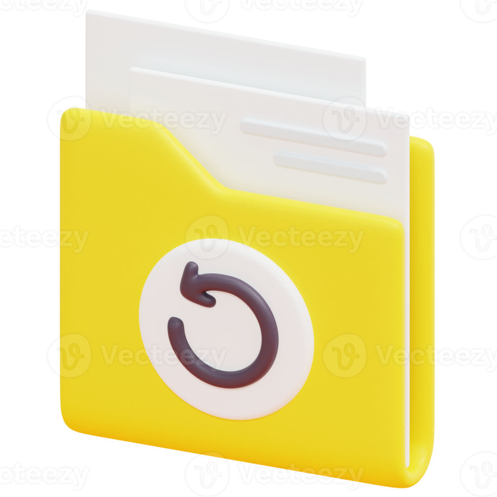 folder 3d render icon illustration png