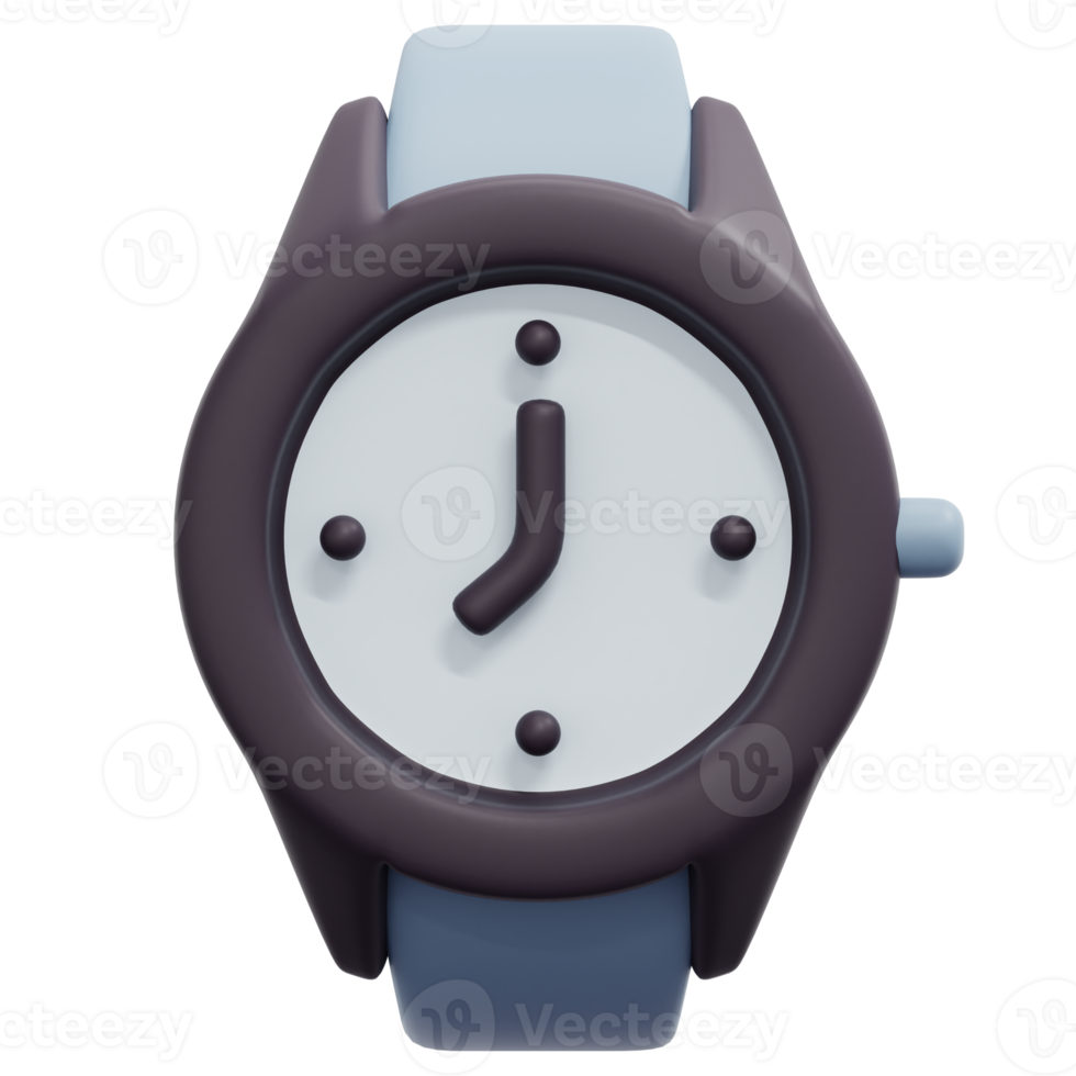 wristwatch 3d render icon illustration png