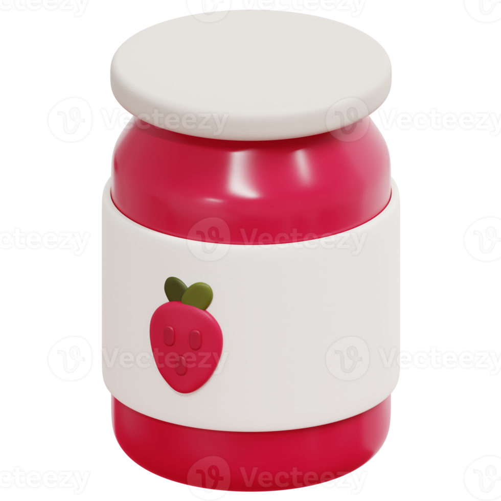 jam 3d render icon illustration png