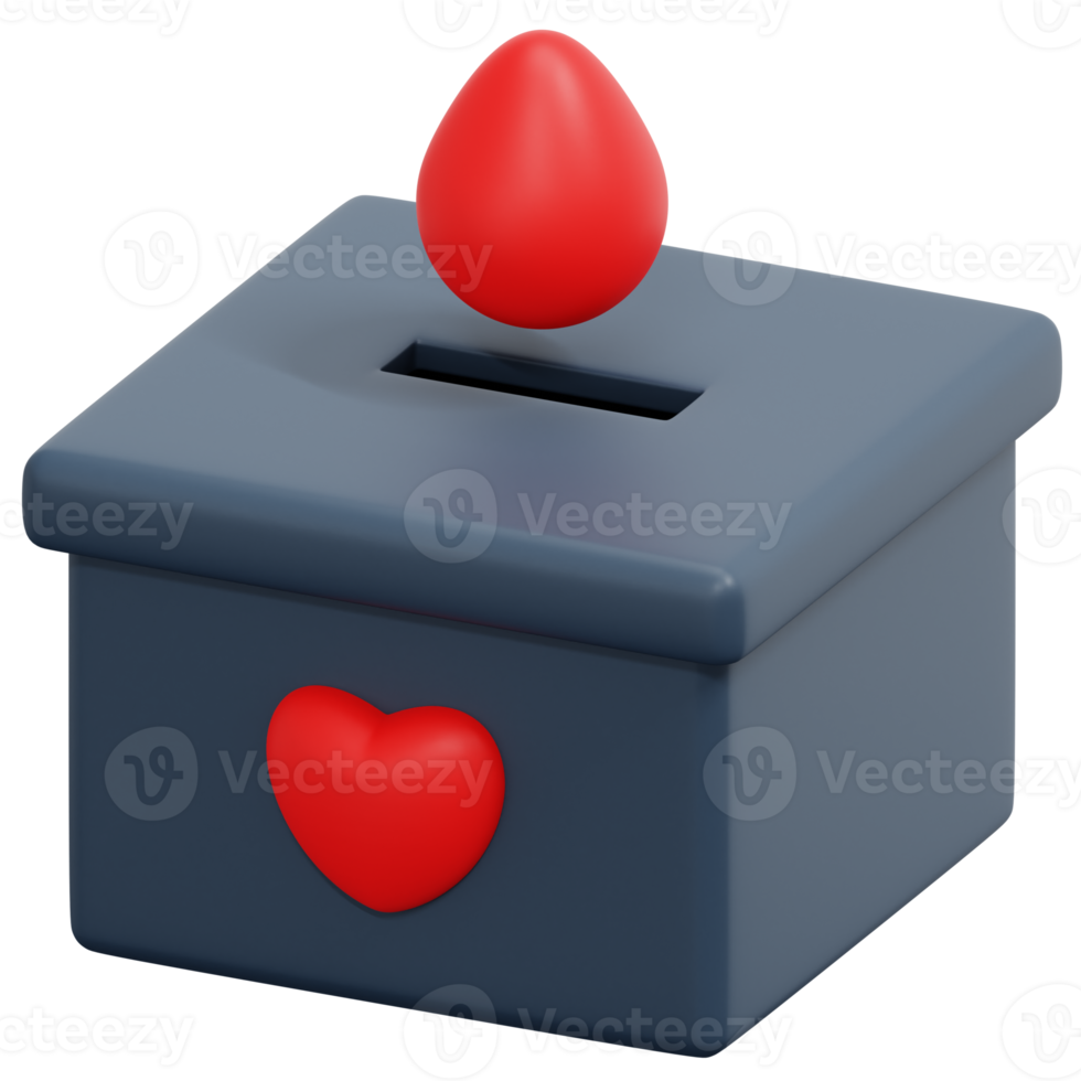 blood donation 3d render icon illustration png