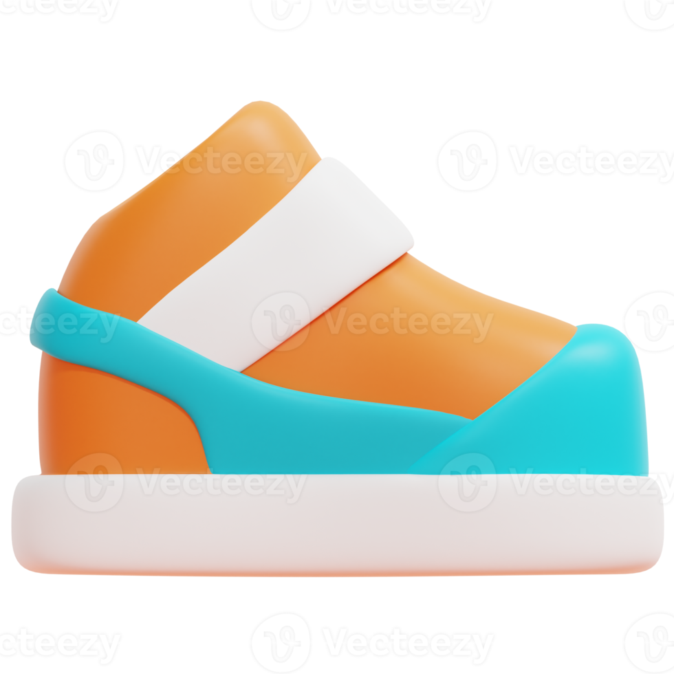 ilustración de icono de render 3d de zapatos png