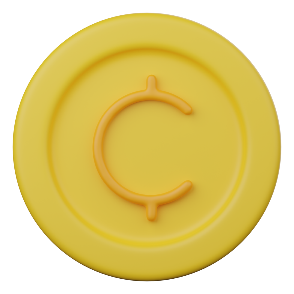 cents coin 3d icon png