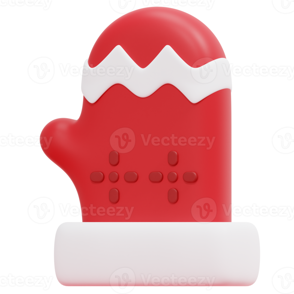 christmas 3d render icon illustration png