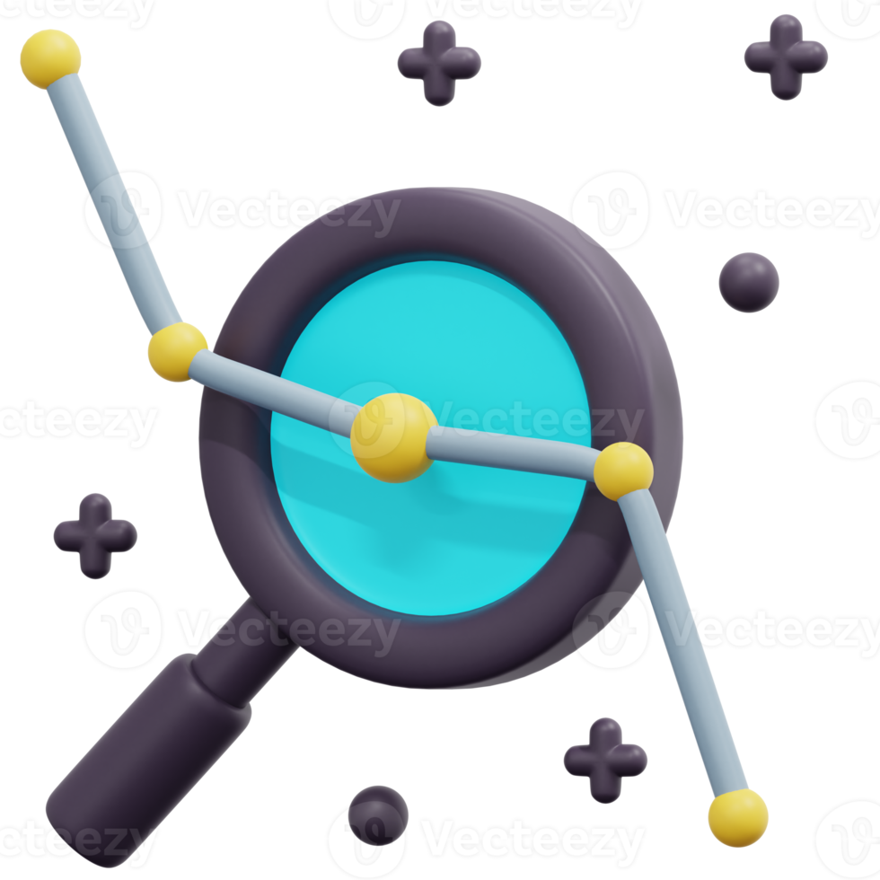 analyse 3d render icon illustration png