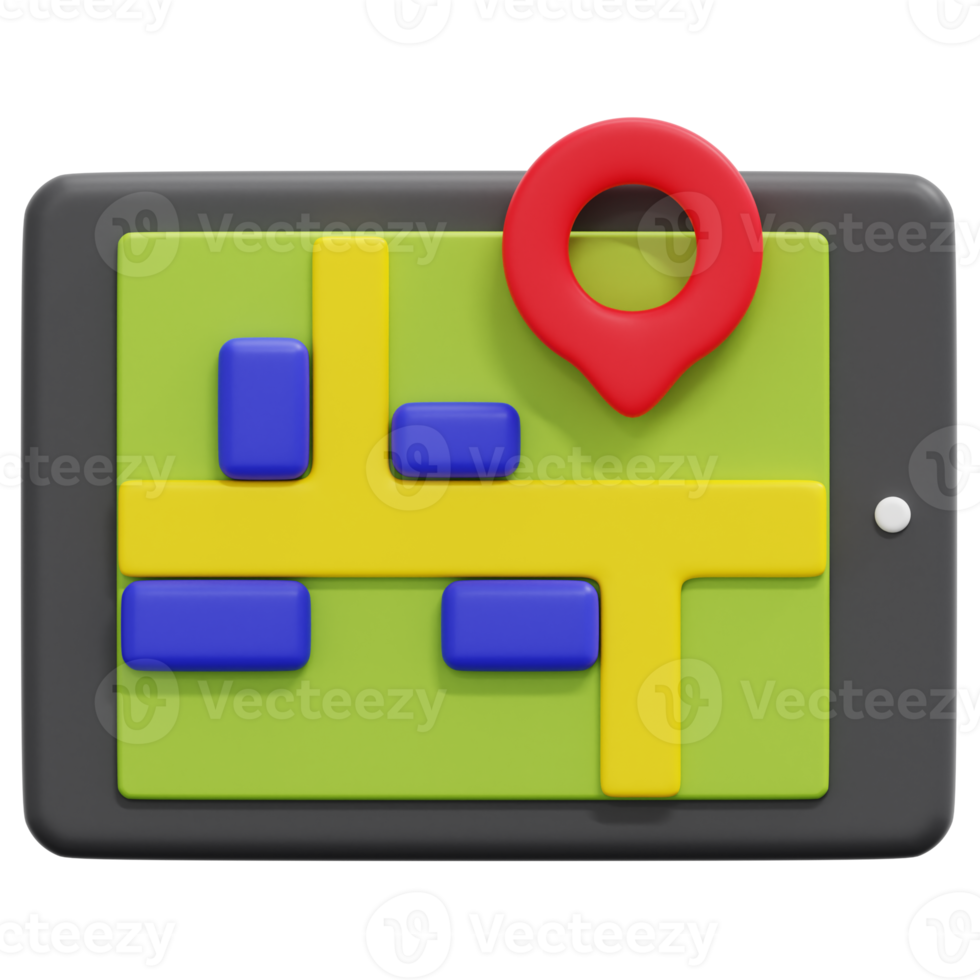 navigation 3d render icon illustration png