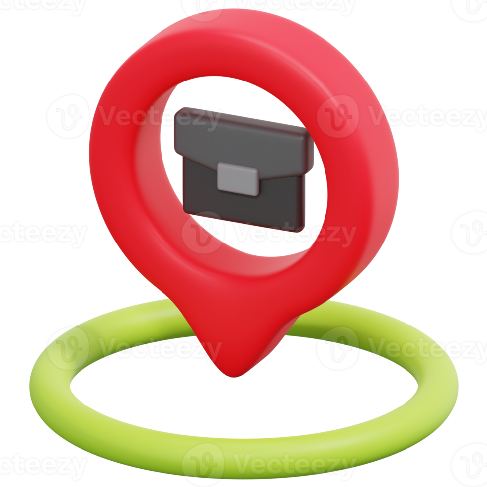 work 3d render icon illustration png
