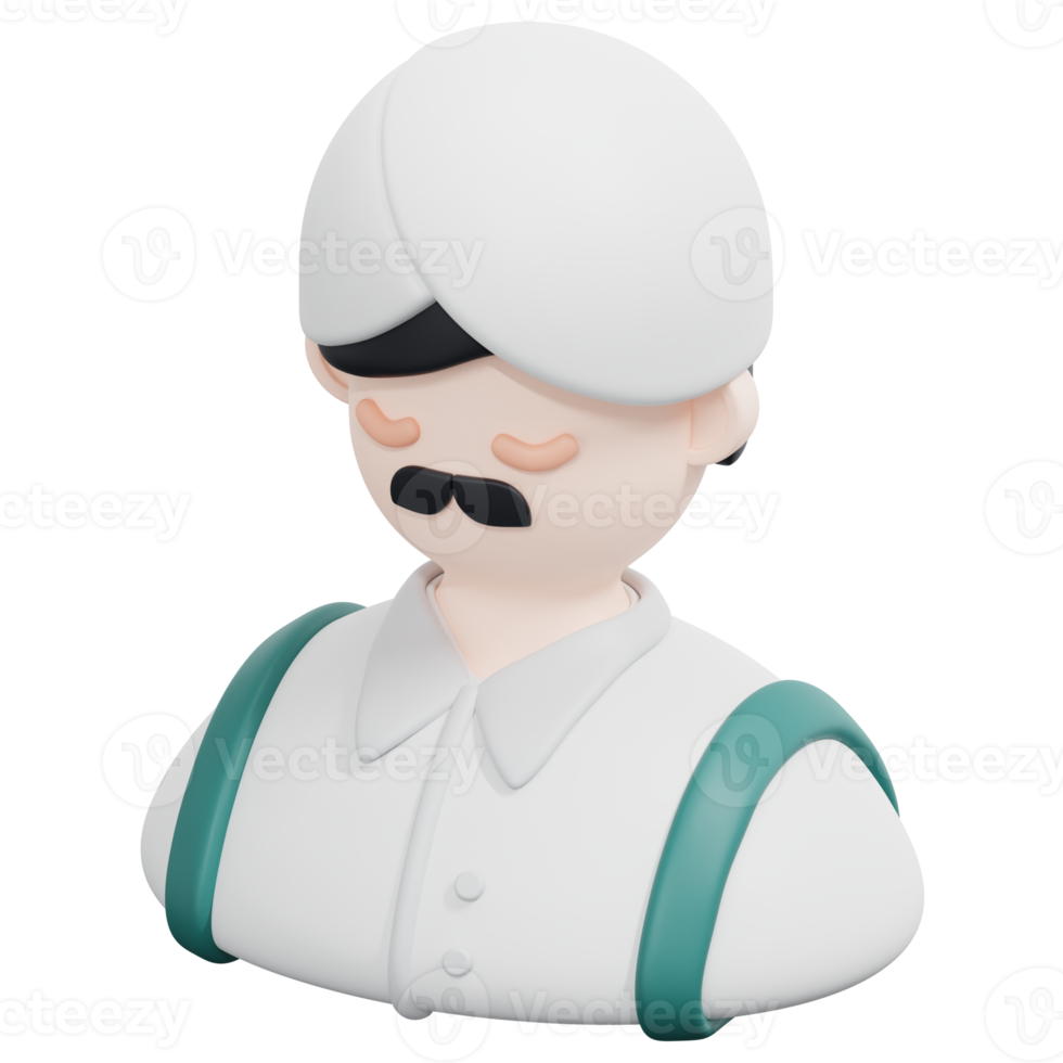indian 3d render icon illustration png