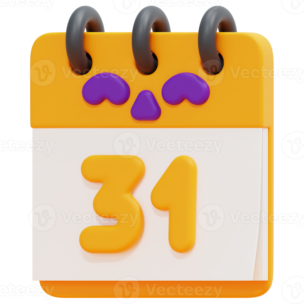 ilustración de icono de procesamiento 3d de calendario png