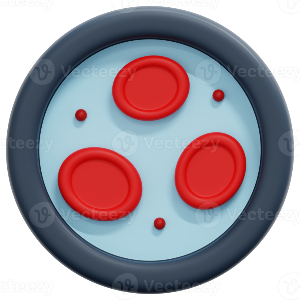 erythrocytes 3d render icon illustration png