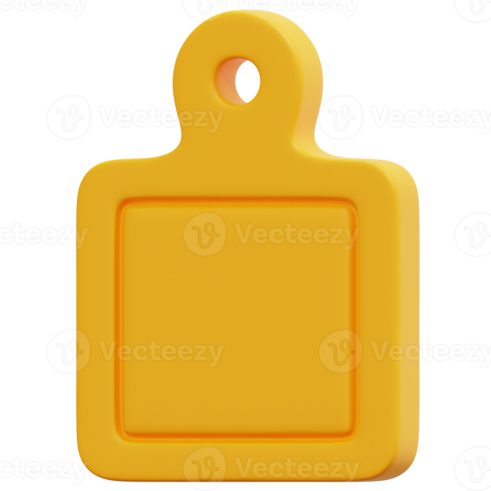 cutting board 3d render icon illustration png