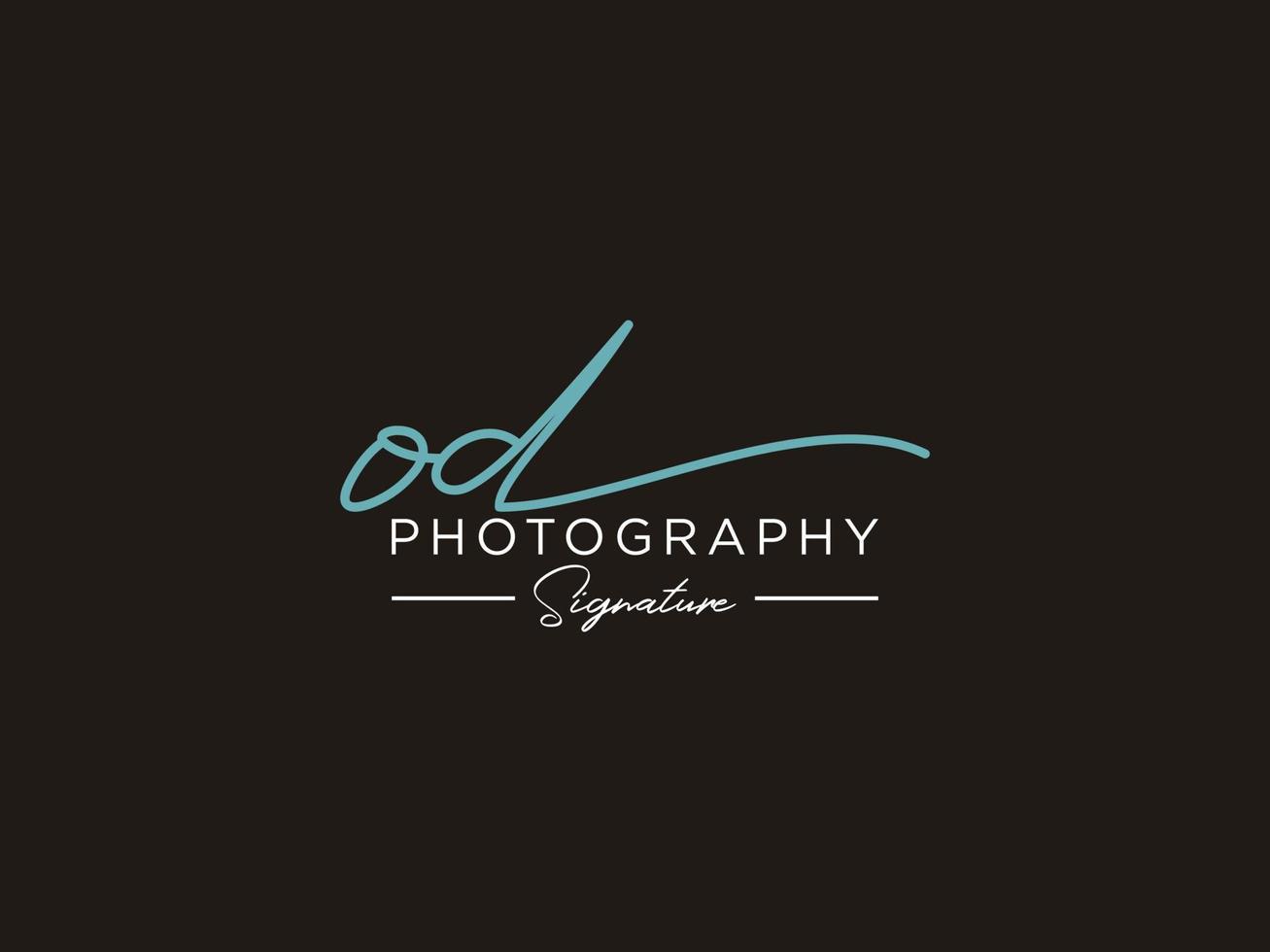Letter OD Signature Logo Template Vector