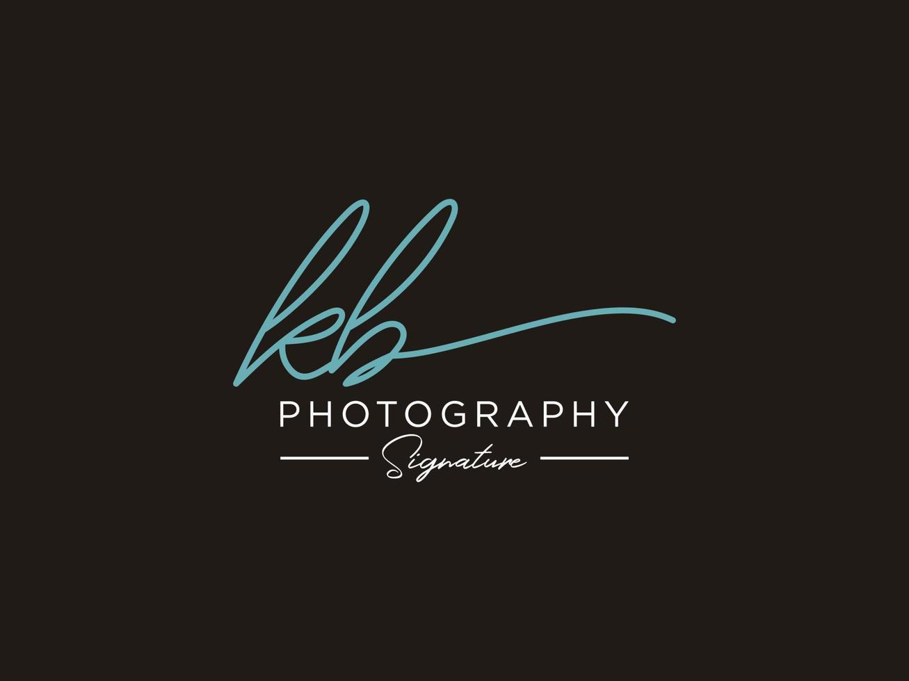 Letter KB Signature Logo Template Vector