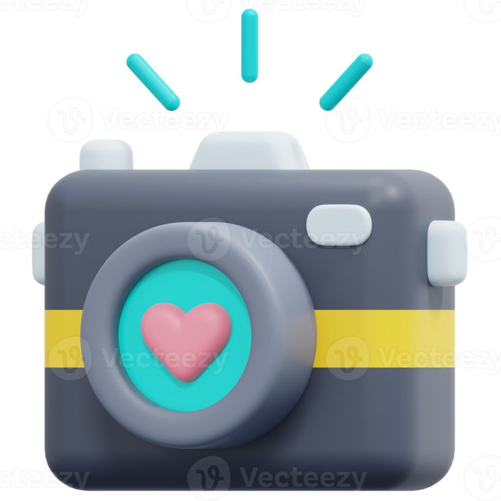 camera 3d render icon illustration png