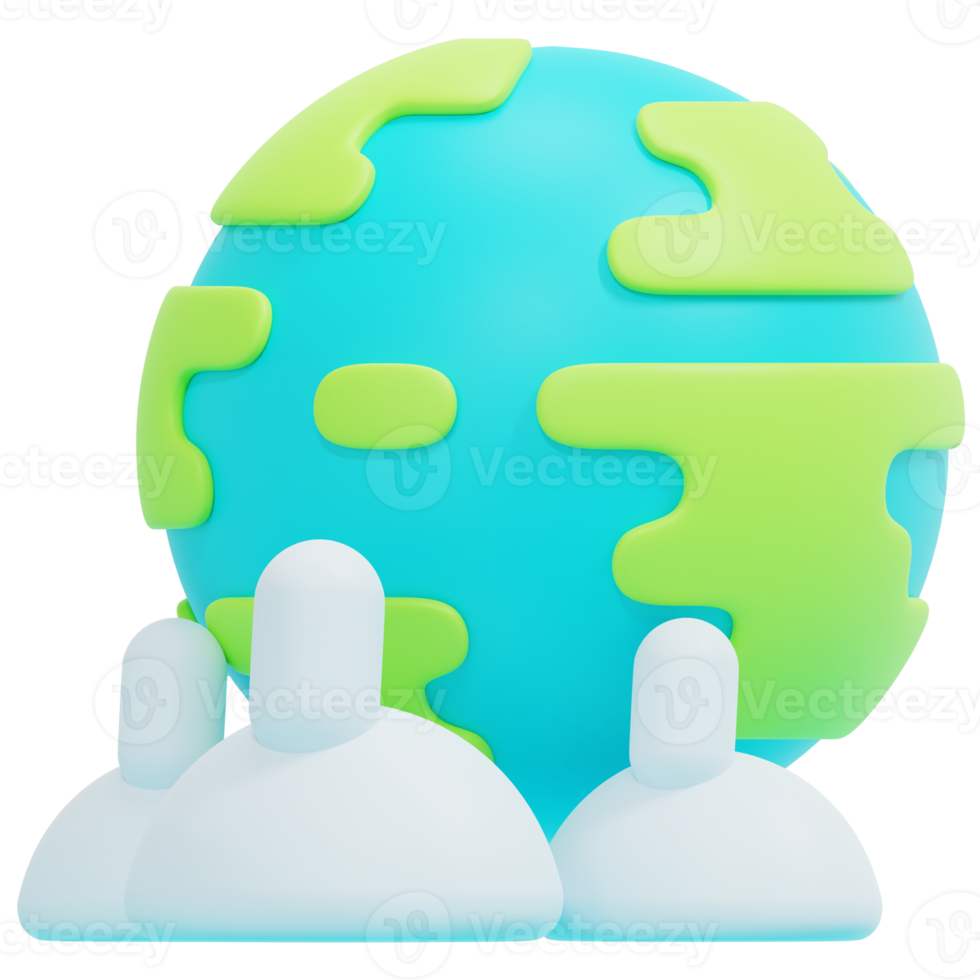 population 3d render icon illustration png