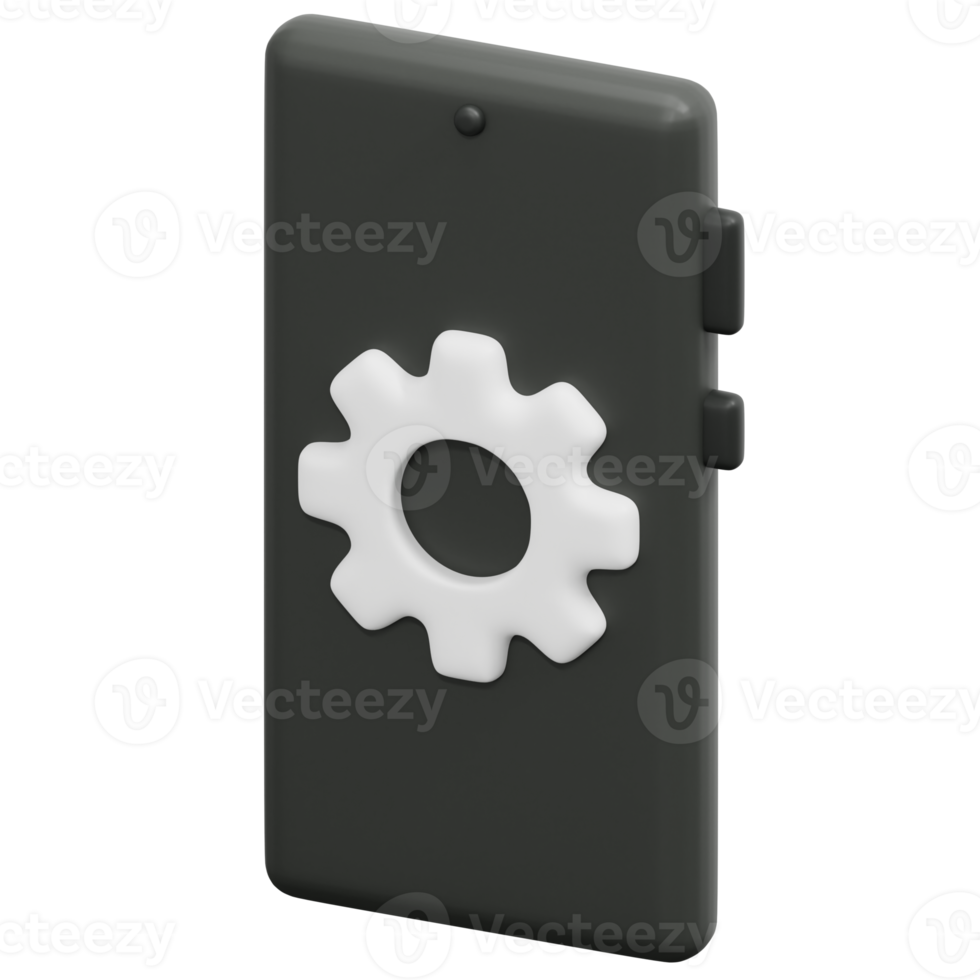 settings 3d render icon illustration png
