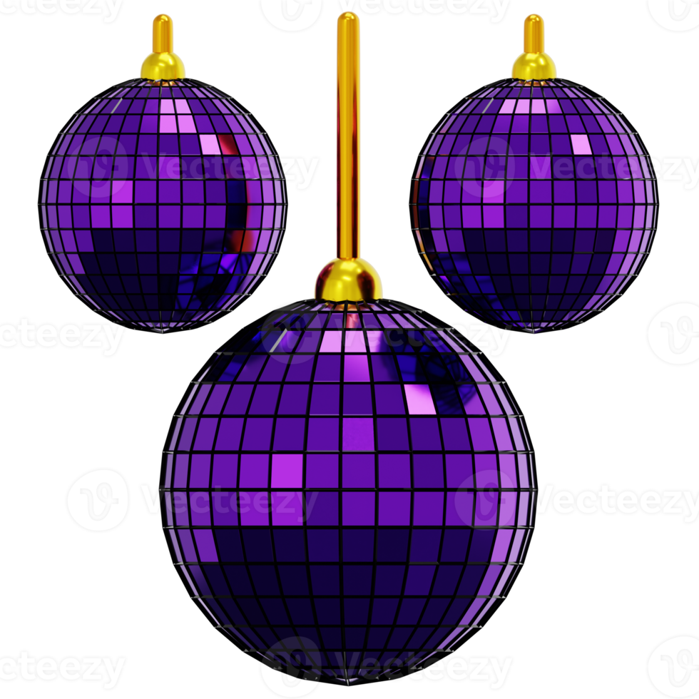 disco 3d render icon illustration png