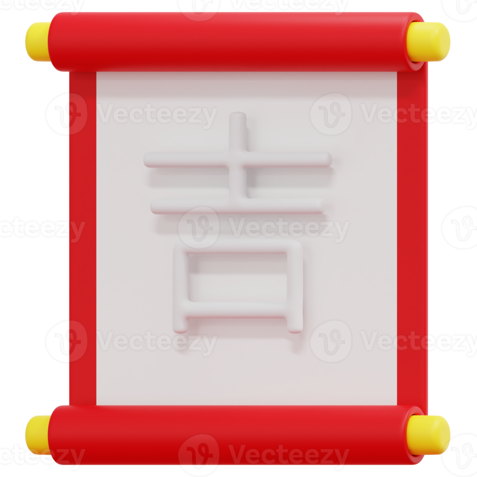 scrolls 3d render icon illustration png