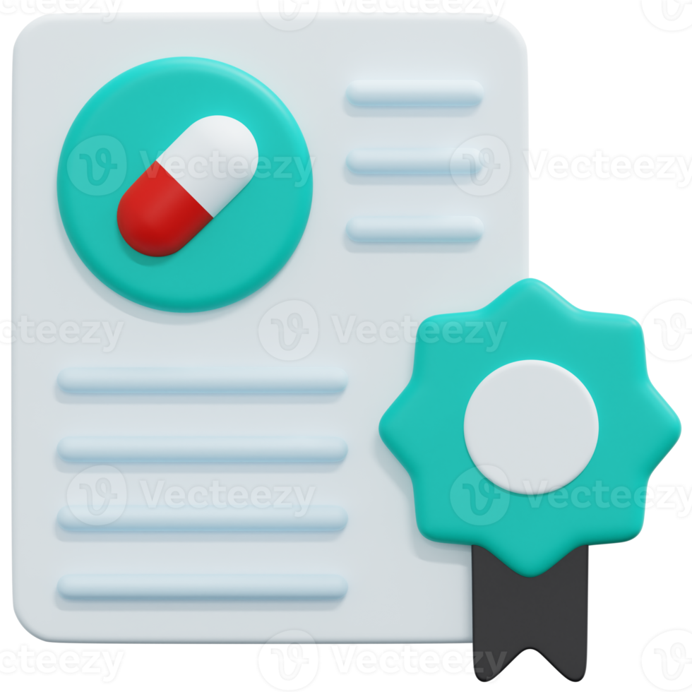 zertifikat 3d-render-symbol-illustration png