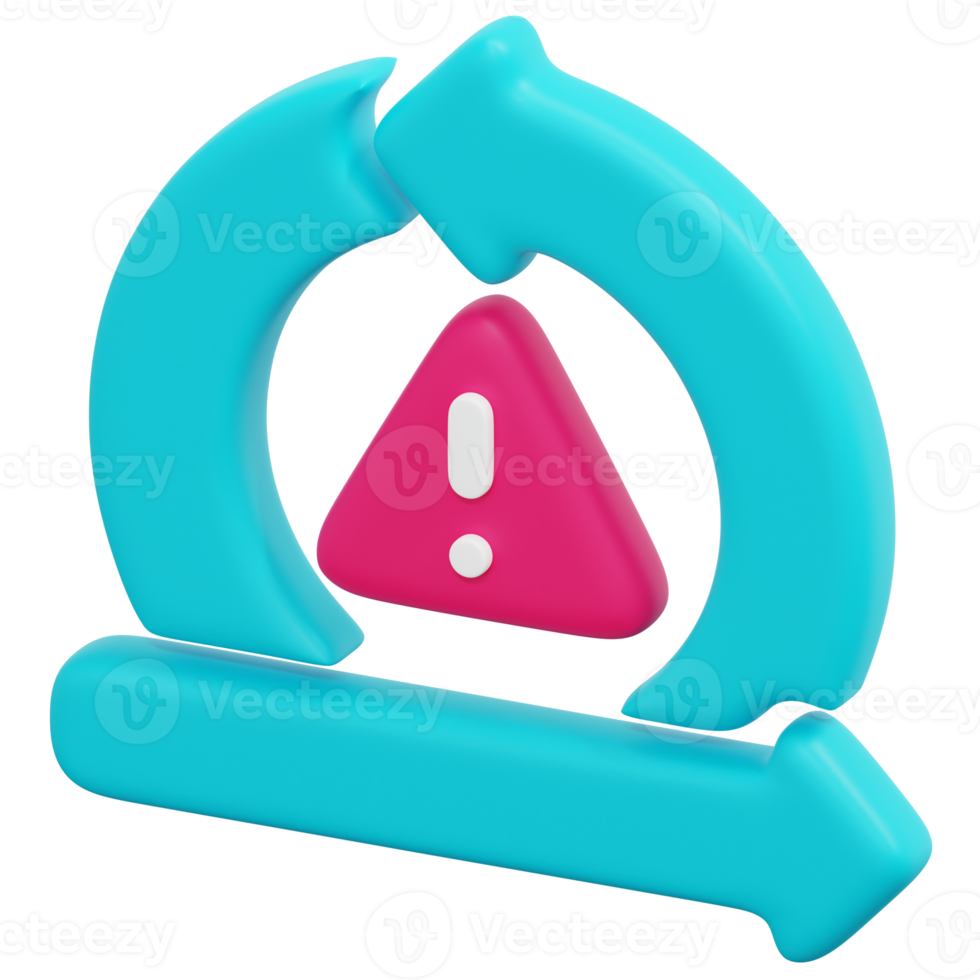 risk 3d render icon illustration png