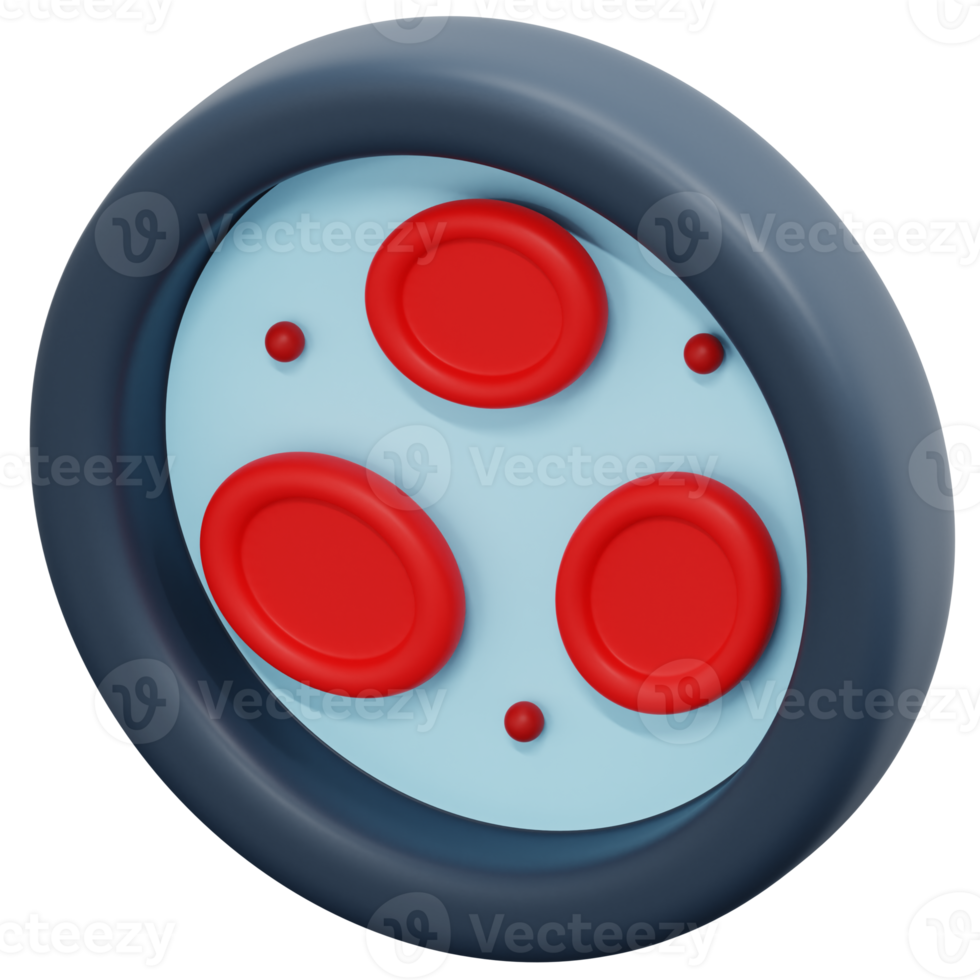 erythrocytes 3d render icon illustration png