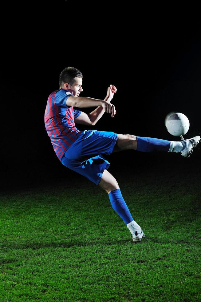 football player in action photo