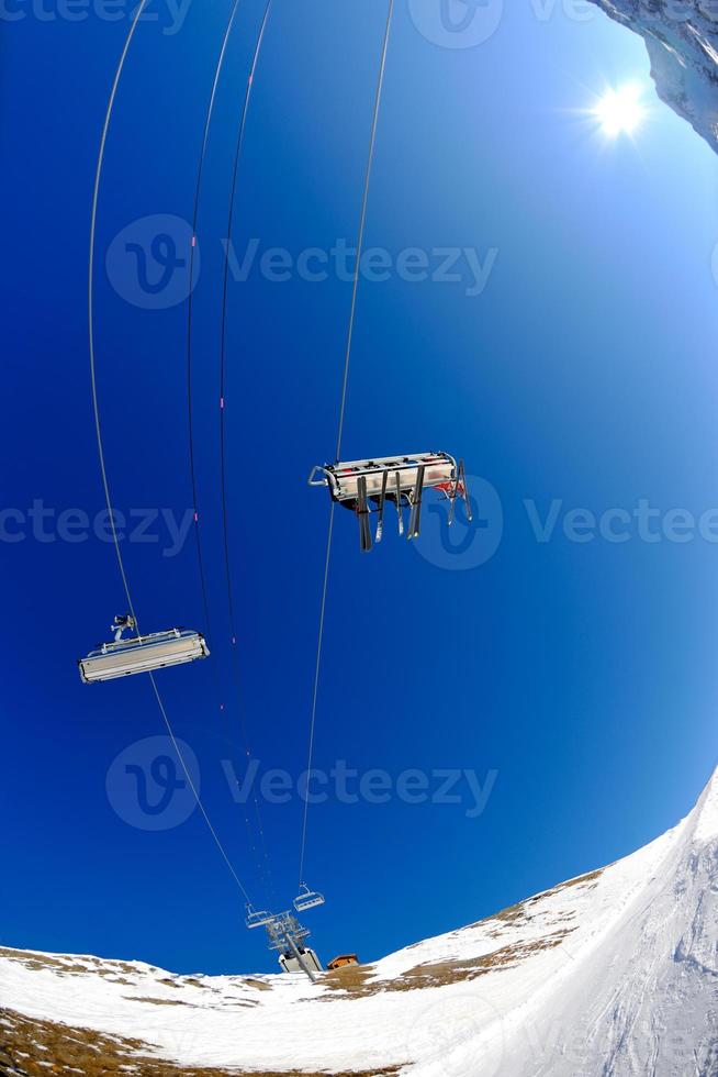 Ski lift view photo