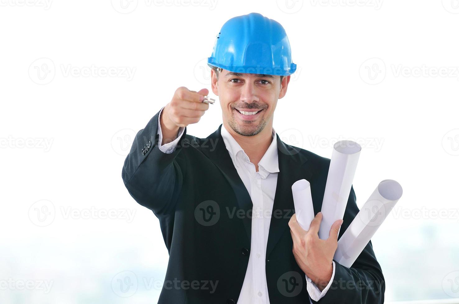 young architect view photo