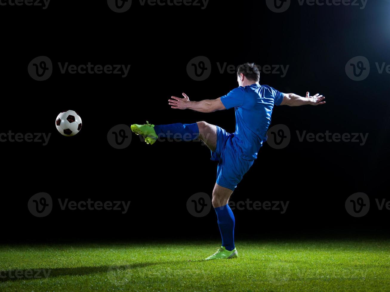 vista de jugador de futbol foto