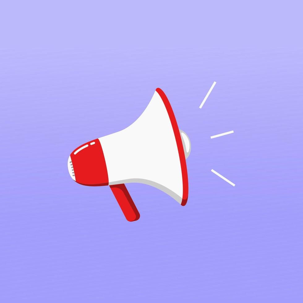 Megaphone speaker vector icon illustration