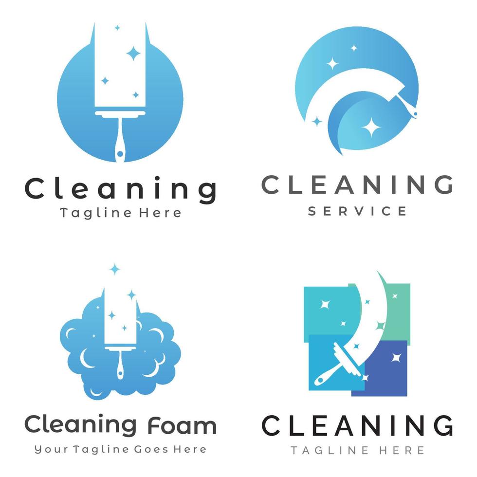 Cleaning Logo template design.Cleaning protection,house cleaner with washing spray and cleaning tools. vector