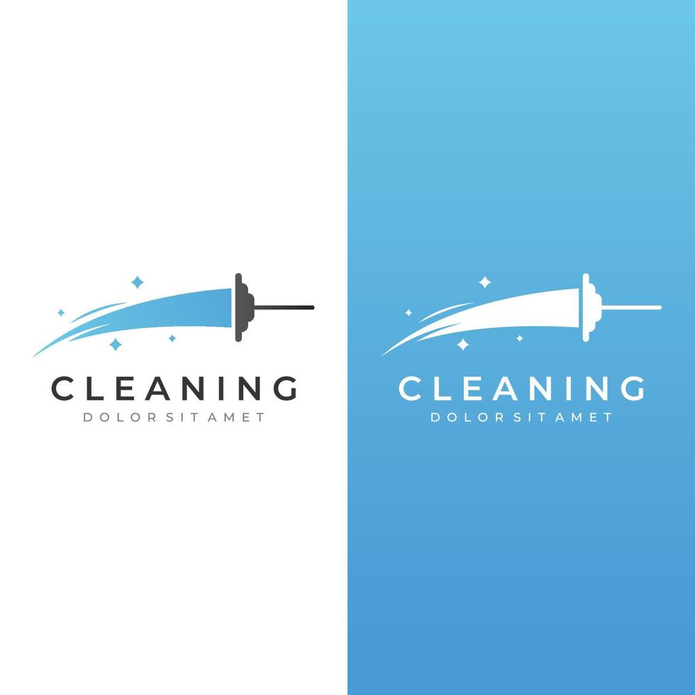 Cleaning Logo template design.Cleaning protection,house cleaner with washing spray and cleaning tools. vector