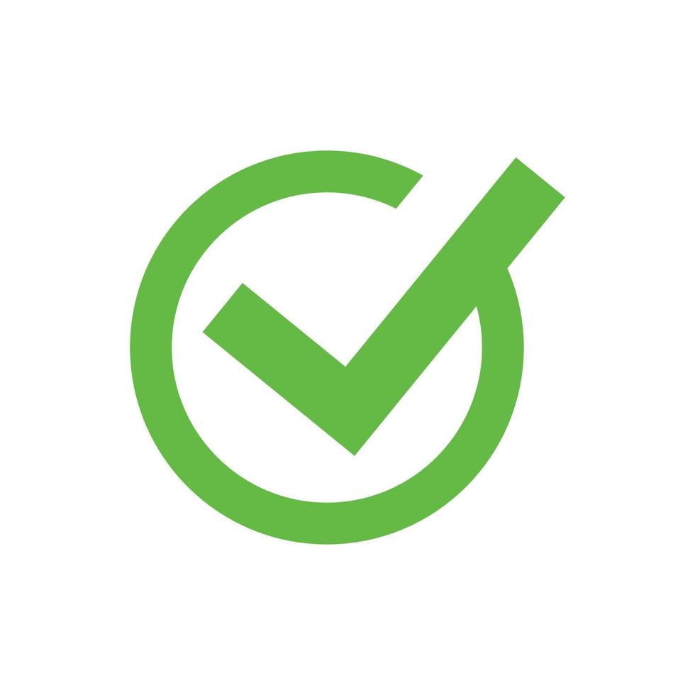 checkmark icon vector design template