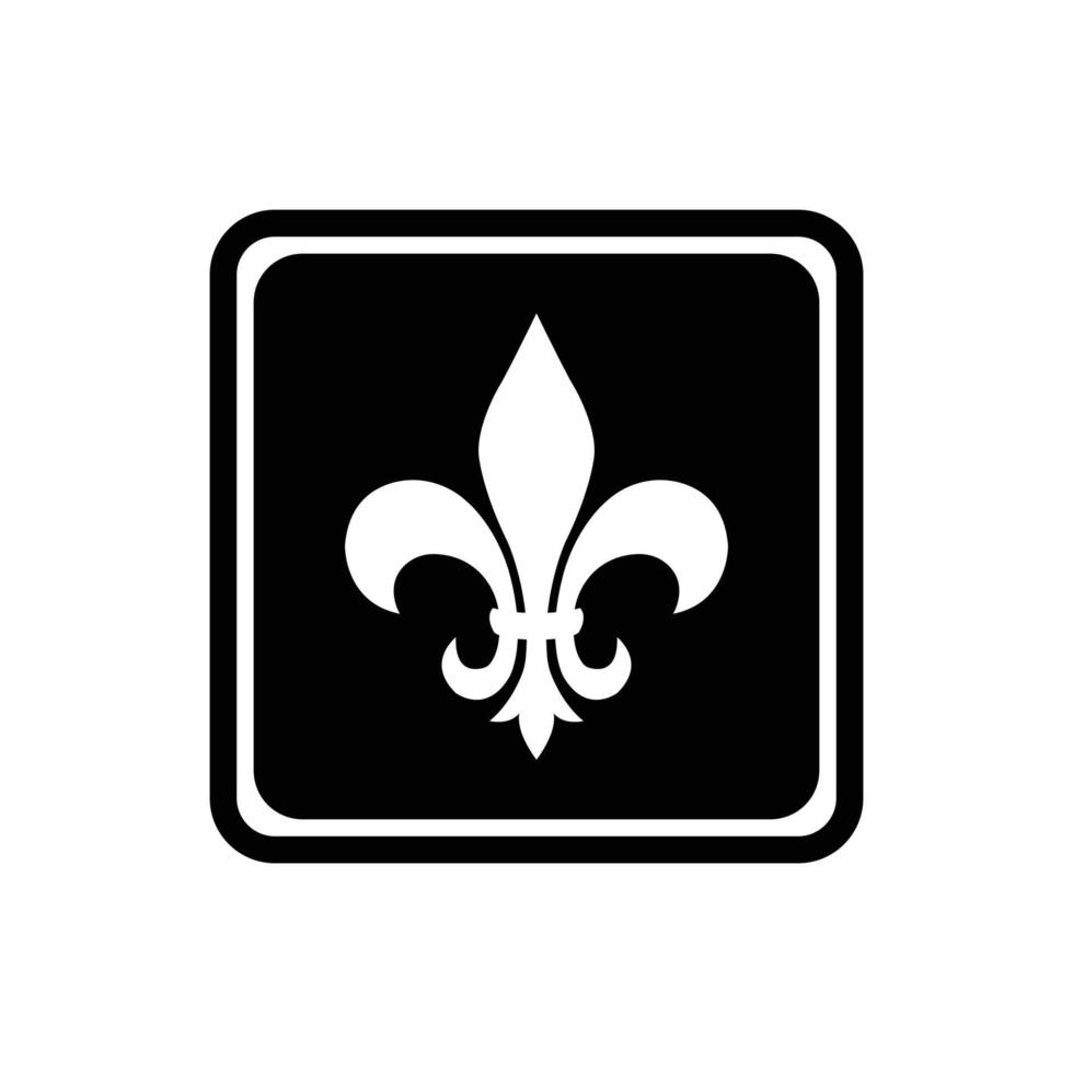 fleur de lis icon vector design template