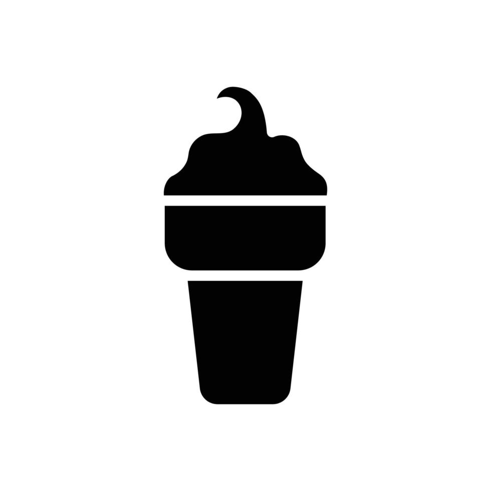 plantilla de diseño de vector de icono de helado