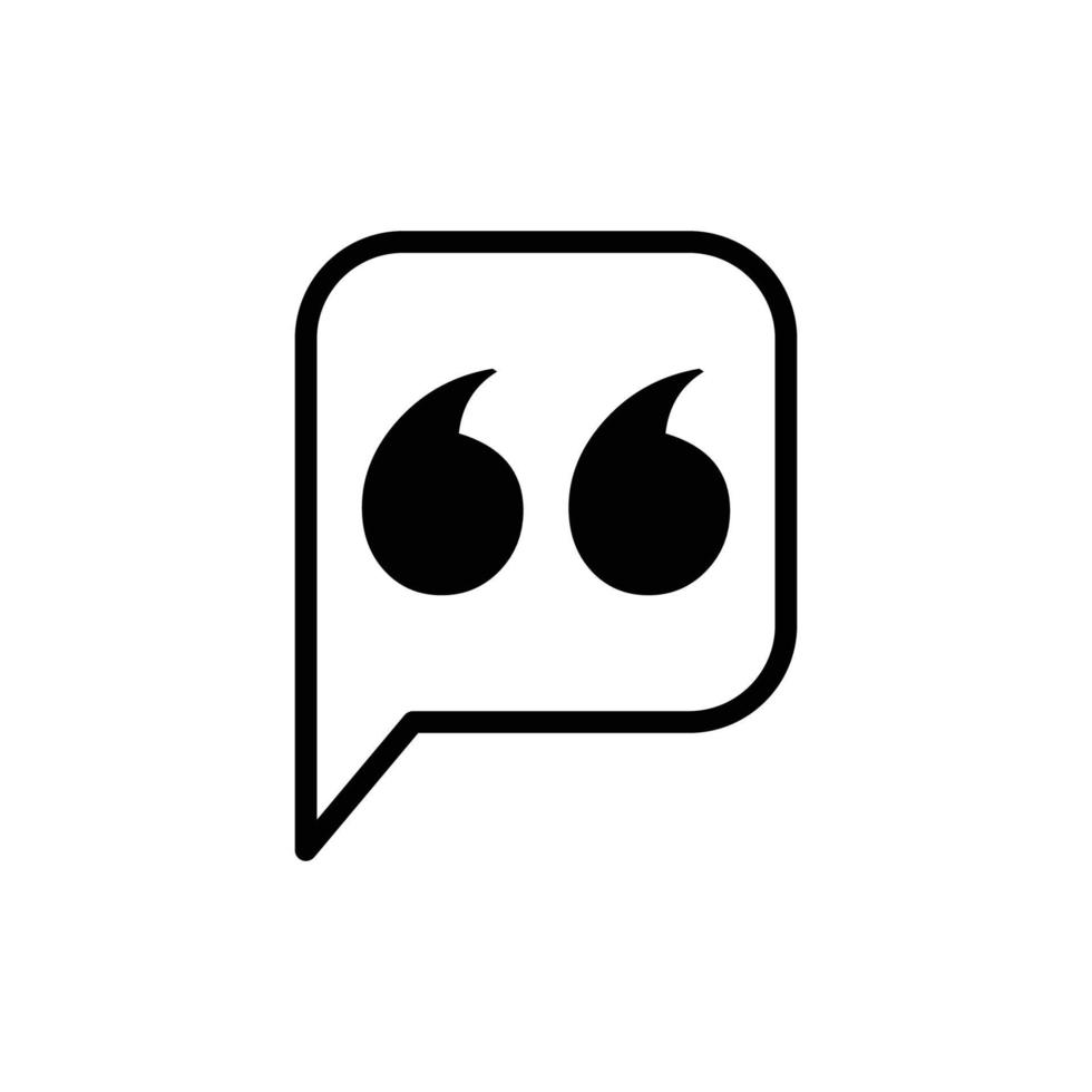 quote icon vector design template