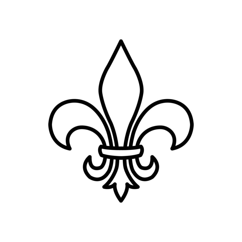 fleur de lis icon vector design template