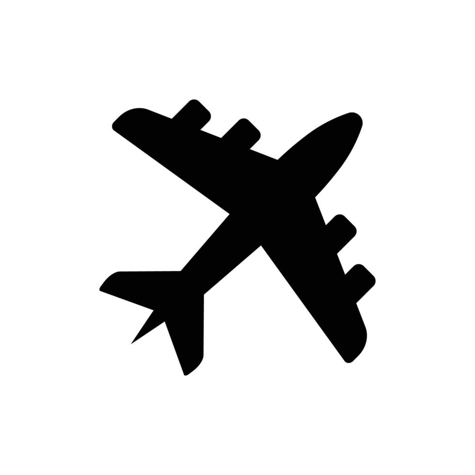 plantilla de diseño de vector de icono de avión